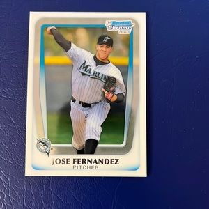 Topps Chrome Jose Fernandez rookie card